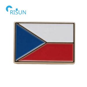Épinglette personnalisée en émail de la République tchèque, emblème de la carte de la République tchèque, broche, badge, épinglette de chapeau, épinglette de revers - Product Image 4