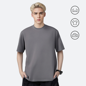 260 Grams 2026 High Quality Men's 100% Cotton Heavyweight Drop Shoulder Tees Blank Eco-Friendly Oversized Boxy <strong>T</strong> <strong>Shirts</strong> - Product Image 5