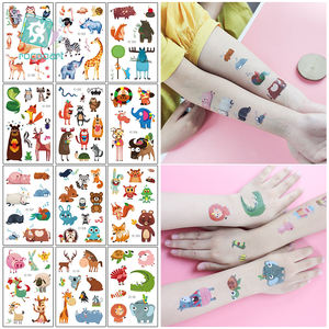 Adesivi per Tatuaggi Temporanei per Bambini con Simpatici Animali Cartoon Tigre <span class=keywords><strong>Leone</strong></span> Stampante per Tatuaggi su Mani Mini Colori Misti - Product Image 3