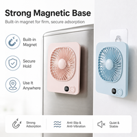 Ventilateur de bureau portable magnétique mural avec corps fin et léger