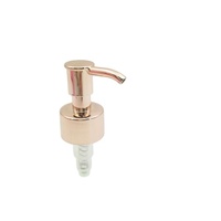 ODM OEM Usine RTS 24/410 ABS Lotion Bouteille Pompe/Brillant Rose Or Couleur Visser Distributeur Pompes/1.0cc Main Distributeur Pompe