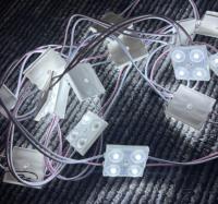 Module LED SMD2835 bleu 4 puces LED 2W DC12V IP68 étanche et ignifuge pour caisson lumineux en tissu