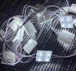 Module LED SMD2835 bleu étanche IP68 4 puces LED 2W 12V DC pour enseigne publicitaire extérieure et rétroéclairage de caisson lumineux - Product Image 4