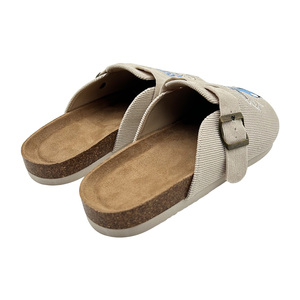 Custom Corduroy Cork Foot Bed <strong>Clogs</strong> for <strong>Men</strong> Women Mules with Arch Support Adjustable Buckle Corduroy Cork <strong>Clogs</strong> - Product Image 3
