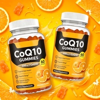 Gummies CoQ10 à Marque Blanche, 60 Unités, 200mg de Coenzyme Q10, Saveur Orange, pour Complément Nutritionnel Quotidien