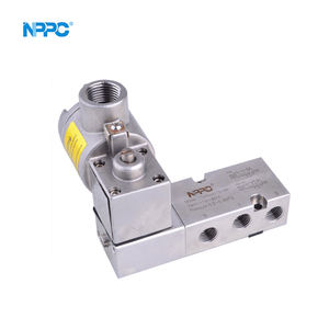 SSMN561T6-08 NPPC baja tahan karat merek SUS316 tahan ledakan 1/4 tipe Namur katup Solenoid Manual bagian pneumatik kepala tunggal - Product Image 4