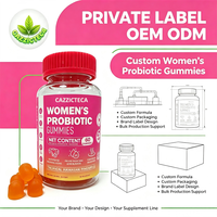 Gummies Probiotiques pour Femmes Marque Blanche avec Lactobacillus XOS et Érable Rouge pour la Flore Vaginale et l'Équilibre du pH OEM/ODM