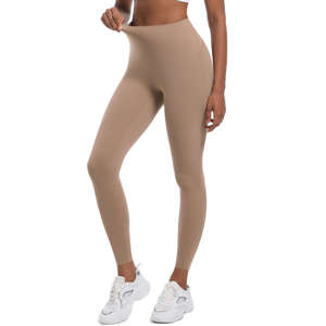 กางเกงโยคะเอวสูงไร้ตะเข็บสำหรับผู้หญิง ช่วยยกกระชับหน้าท้องและสะโพก ดีไซน์กระชับสัดส่วน กางเกงออกกำลังกาย - Product Image 1