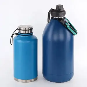 New Style 128oz Stainless Steel Water Jug Double Wall Gallon Bottle Vacuum Sport Water Bottle For Outdoor