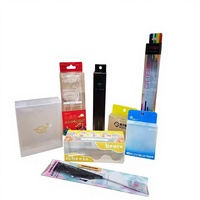 Boîte en plastique sur mesure avec fenêtre transparente pour emballage de perruques et extensions de cheveux vierges