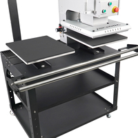 Presse à chaud automatique double station Microtec TITAN XP-20A 16x20 avec écran tactile et rideau de sécurité pour T-shirts, DTF, HTV