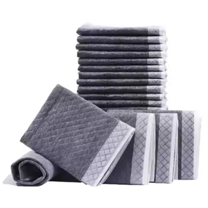 Tapis d'entraînement pour chiots jetables écologiques en <span class=keywords><strong>film</strong></span> noir absorbant, matériau en charbon de bambou imperméable, directement de l'usine - Product Image 2