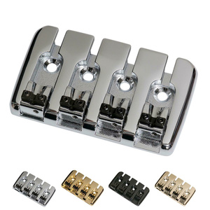 CNC עיבוד מותאם אישית בס גשר 4-מחרוזת 5-חור התאמת ציוד Badass בס שחור - Product Image 5