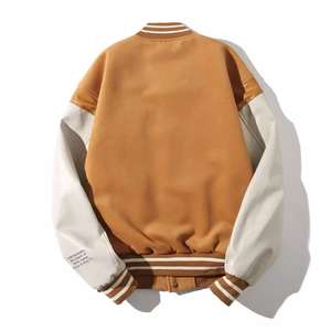 <span class=keywords><strong>Chaqueta</strong></span> escolar alta Reversible Diseño a rayas desabotonado Elegante Casual Vintage Streetwear Letterman Jacket Chenille - Product Image 4