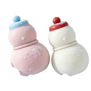 Cute Snowman Ice Mold Food Grade Silicone Large Ice Ball For Beverage Making Home Use - Product Image 5