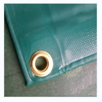 Bâche en vinyle maillé personnalisable avec ourlet à double couture et œillets MOQ3000