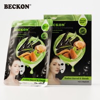 BECKON PRODUCTS Masker Wajah Lembaran Perawatan Kulit Label Pribadi Melembapkan Memutihkan Menghidrasi Vitamin C Alami 30ml untuk Wanita