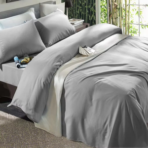 Thiết Kế Mới Sang Trọng Tùy Chỉnh Hữu Cơ 100% Tre Tự Nhiên Duvet Bìa Thoáng Khí 100% Tre Tấm Ga Giường Bộ Cho Nhà/Khách Sạn - Product Image 1