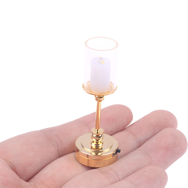26 Styles Miniature Dollhouse Lamp Miniature Table Lamp Doll House Chandelier Ceiling Light with Battery-Powered Glow