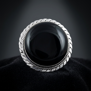 Broche de Plata de Ley 925 con Ónix Real de Calidad AAA para Mujer, Ideal para Bodas y Regalos - Product Image 3