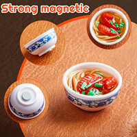 Imanes Personalizados con Forma Divertida y Duradera, Imanes Decorativos para Refrigerador con Diseño de Comida, 3D, de Goma Suave + Imán, Anime Ramen, Decoración del Hogar