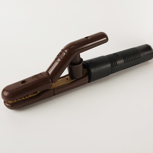 Soporte de electrodo de <span class=keywords><strong>soldadura</strong></span> 300A 500A con abrazadera de cobre aislada para soldador MMA adecuado para <span class=keywords><strong>electrodos</strong></span> de 1/4 a 7/8 pulgadas (500A) - Product Image 5