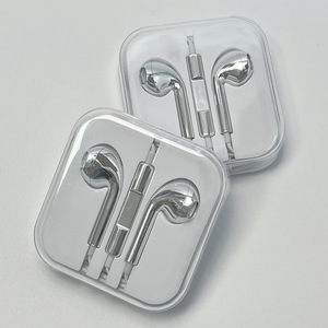 Écouteurs filaires en métal argenté, best-seller TikTok, colorés, plaqués, intra-auriculaires avec micro, Type C 3,5 mm pour iPhone Android - Product Image 1