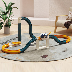 Circuit de course pour voitures spatiales à 360° avec rails à assembler soi-même en plastique, 18 pièces, pour enfants de 3 à 5 ans - Product Image 1