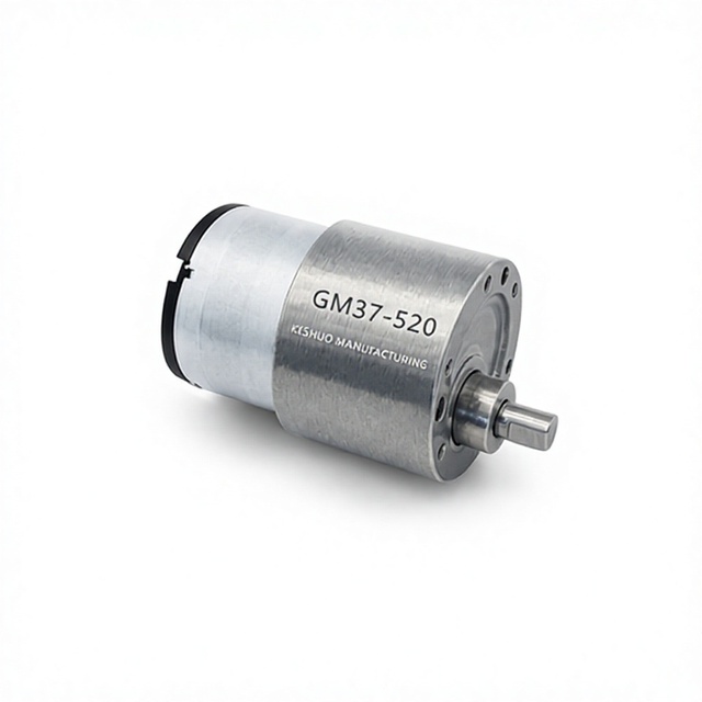 520 Brushed DC Gear Motor 3-500 RPM 6V-24V High Torque 37mm Gearbox 6mm Shaft Smart Home OEM/ODM Manufacturer