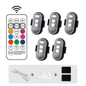 LELANPU Gyrophare Clignotant Accessoires Voiture Urgence Stroboscope Moto Balise Lumière Stroboscopique LED RGB - Product Image 1