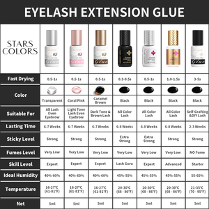 Pegamento para Pestañas Starscolors, Adhesivo para Extensión de Pestañas en Racimo, Resistente al Agua, para Aplicación DIY, 5ml - Product Image 5