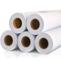Papier synthétique PP mat auto-adhésif imperméable en gros d'usine, rouleau imprimable éco-solvant pour étiquettes automobiles et machines