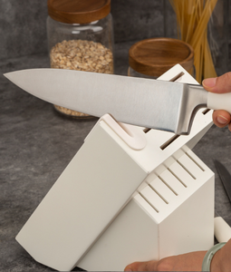 Wholesale 14‑Piece Cream White Kitchen <b>Knife</b> <b>Set</b> High Hardness Stainless Steel Cutlery <b>Set</b> with <b>Knife</b> Block - Product Image 4