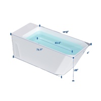 Piscina de Inmersión Fría con Control por Aplicación Wifi, Bañera de Hielo Acrílica Todo en Uno con Enfriador y Filtro Integrados