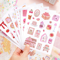 Simno 157 pièces – Kit de fournitures de scrapbooking rose esthétique – Matériaux mignons pour journal créatif – Ensemble de papeterie