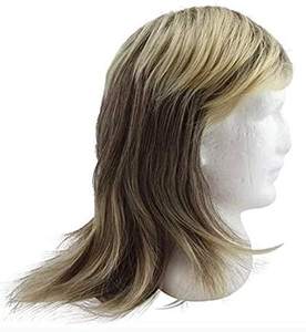 Parrucca Esotica MPW-0614 in Poliestere Monofilamento per Uomo, Costume da Hippie Anni '70 '80, Stile Mullet Tiger King Joe, per Halloween - Product Image 3