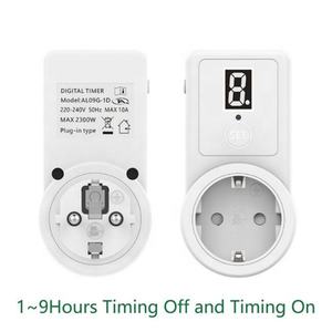 Enchufe Multiusos Estándar Europeo con Pantalla de 1 Dígito, Temporizador de Encendido/Apagado, Tipo EU AL09-1D - Product Image 2