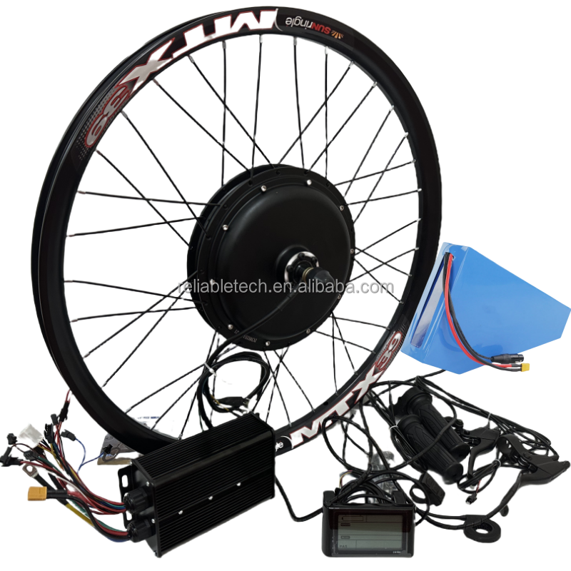 Kit De Conversion Vélo électrique 72V 5000W - Moteur Moyeu Sans Engrenage, Dropout 150mm