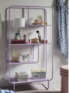 Modern European Rounded <strong>Corner</strong> Metal Adjustable Height Display Shelf Freestanding <strong>Storage</strong> Rack Organizer <strong>Unit</strong> for Dining Living - Product Image 6