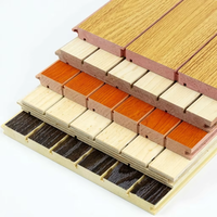 Panneau mural acoustique en bois MDF de qualité supérieure à lattes, insonorisant, ignifuge, à NRC élevé, pour bureau, studio, salon