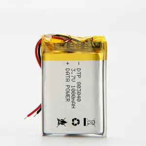 Wiederauf ladbare Lipo zellen 803040 1000mAh 3,7 V Batterie Lithium-Polymer-Batterie für GPS-Tracker-Batterien mit Molex 51021-Anschluss