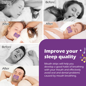Bandes de couchage universelles 100% naturelles et collantes de longue durée pour adultes 30 pièces/boîte Bande buccale douce pour enfants de jour et de nuit - Product Image 4