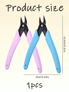 1pcs Stainless Steel Nail Art Scissors, Rhinestone Remover, Nail Art Decorations Removers, Diagonal Pliers, Nail Cutter Manicure - Product Image 2