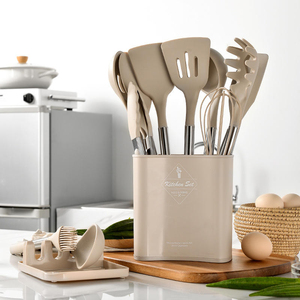 Juego de Utensilios de Cocina de Silicona Antiadherente de 13 Piezas, Resistentes al Calor, con Soporte para Utensilios, Accesorios de Cocina Versátiles - Product Image 2