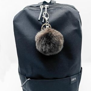Porte-clés <span class=keywords><strong>en</strong></span> fausse <span class=keywords><strong>fourrure</strong></span> de lapin Rex, <span class=keywords><strong>pompon</strong></span> 6/8/10cm, boule de <span class=keywords><strong>fourrure</strong></span> artificielle, pendentif moelleux pour sac fourre-tout, breloque pour sac de voiture - Product Image 4