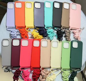 Lanière de téléphone de luxe lanière de cou en silicone souple Tpu étui de téléphone antichoc pour <span class=keywords><strong>Iphone</strong></span> 16 <span class=keywords><strong>Pro</strong></span> <span class=keywords><strong>Max</strong></span> 15 Plus 14 <span class=keywords><strong>13</strong></span> couverture classique - Product Image 6