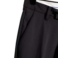 Celana Kasual Pria Model Lurus Kancing Tengah, Bahan Sedang, Bernapas, Ramah Lingkungan, Stretchable, Panjang Mata Kaki, Cocok untuk Musim Semi, Panas, dan Gugur