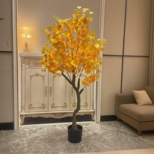 Árbol Bonsái de <span class=keywords><strong>Ginkgo</strong></span> Artificial, Poste de Plástico Grande para Proyectos de Jardinería, Árbol Decorativo Artificial para Paisajismo - Product Image 1