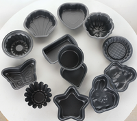 Moules à gâteau miniatures rectangulaires en acier au carbone antiadhésif, outils de cuisson pour la maison et la cuisine, écologiques