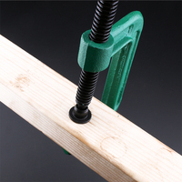 Serre-joints en C à dégagement rapide en fonte robuste de 4 pouces pour le travail du bois avec une large ouverture de mâchoire